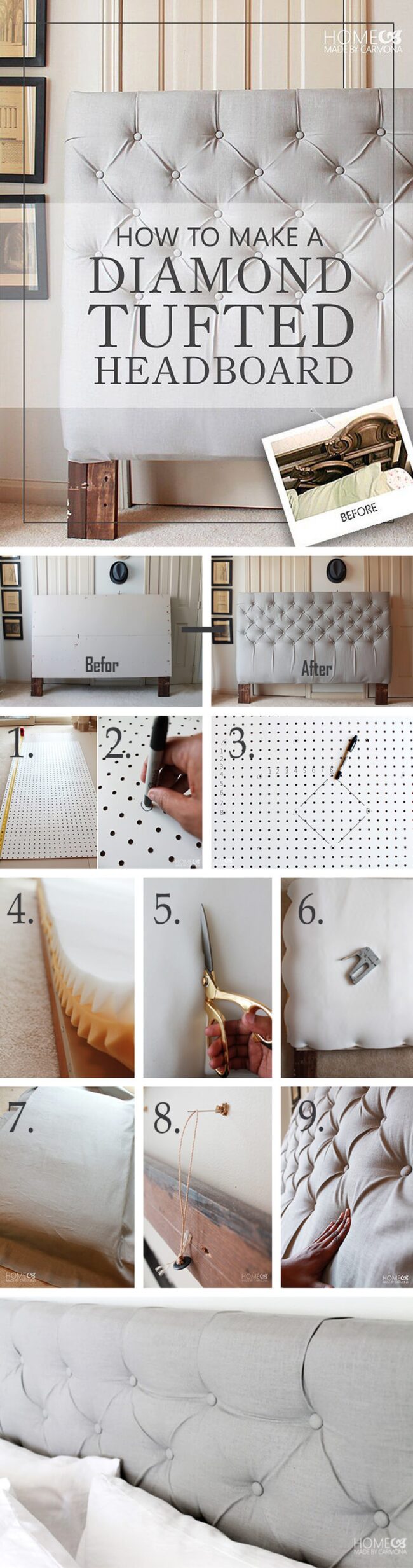 Plush Dove Gray Tufted Haven