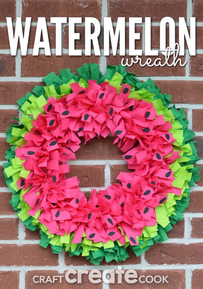 Juicy Watermelon Wreath Summer Splash
