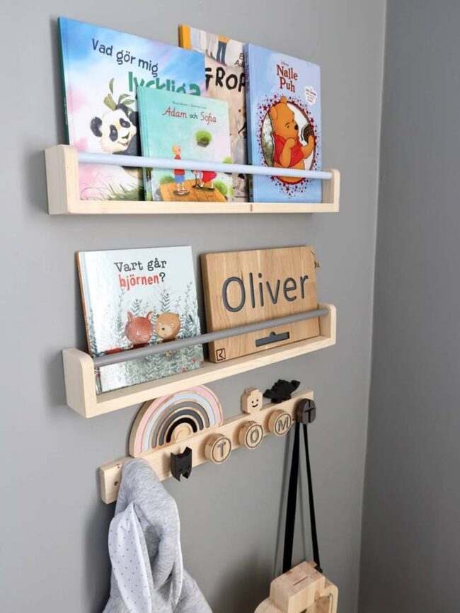 Soft Wooden Shelves Baby Book Paradise