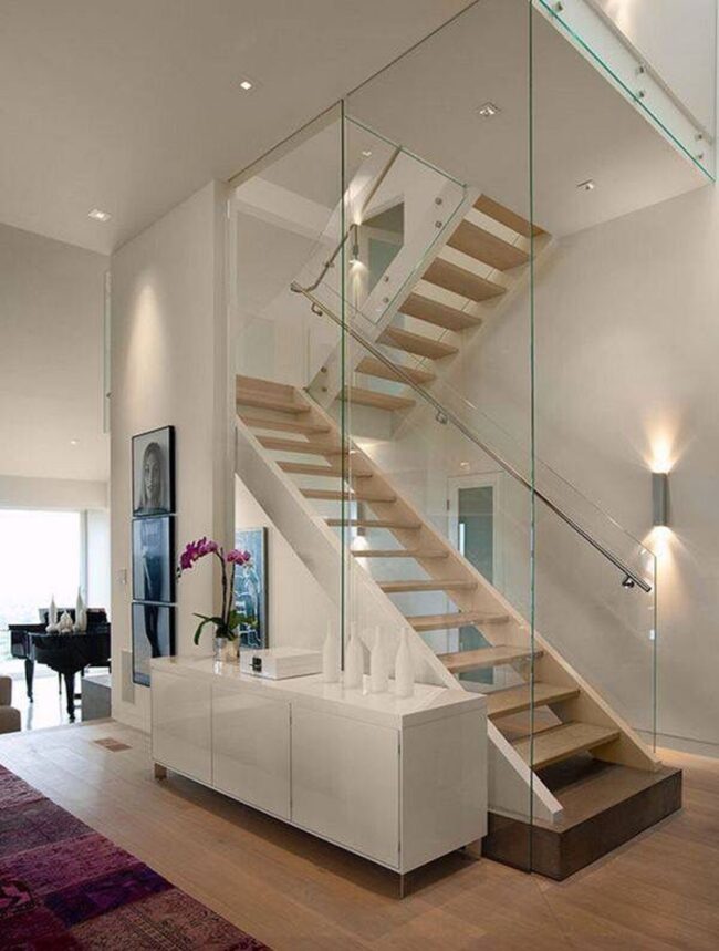 Crystal Clear Stairway Modern Passage