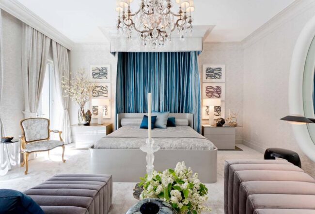 Azure Silk Canopy Dreams Unfolding