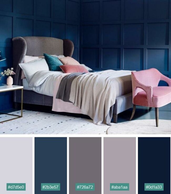 Navy Pink Power Palette