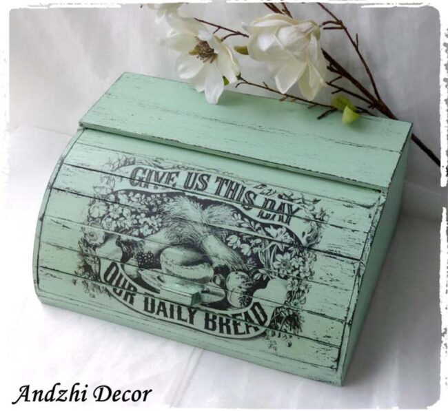 Aged Charcoal Bread Box Revival