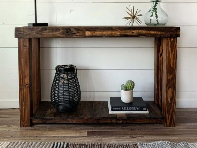 Rustic Reclaimed Wood Living Table