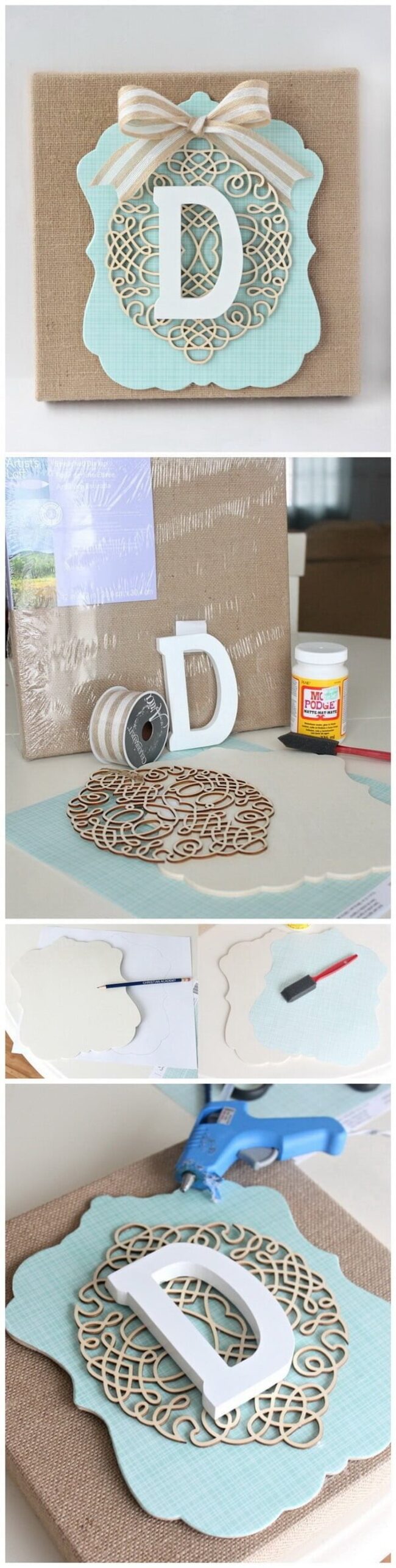 Rustic Cottage Monogram Decor