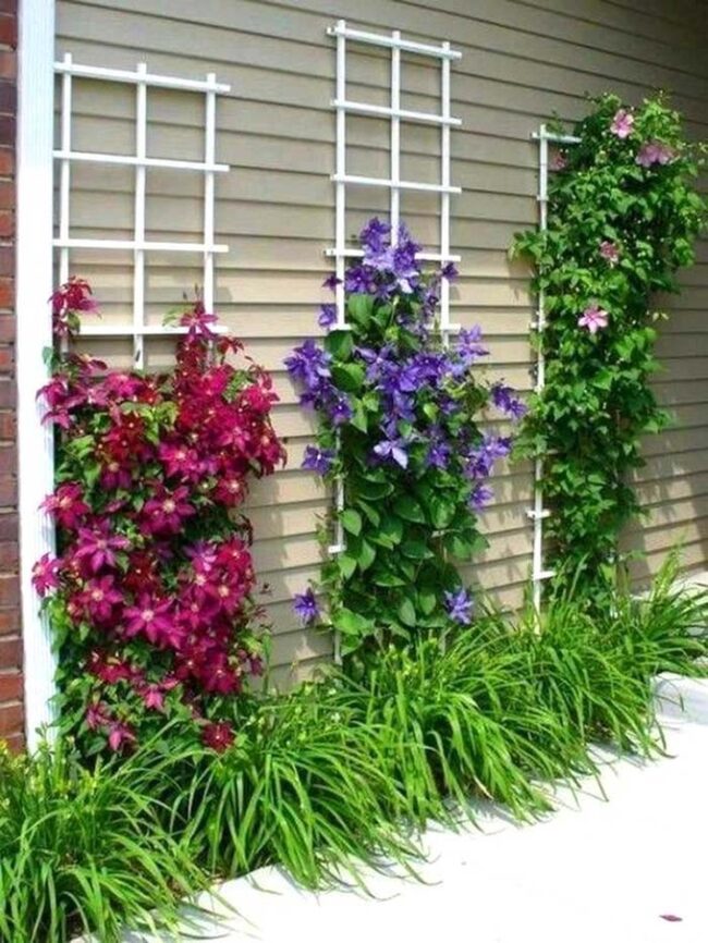 Green Vertical Canvas Garden Framework