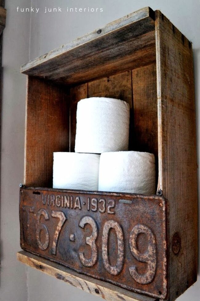 Vintage License Plate Wall Decor
