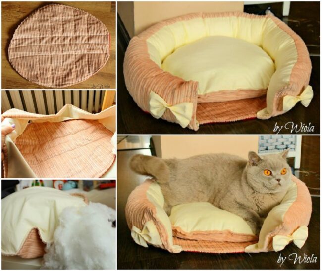 Plush Velvet Cat Cushion Paradise