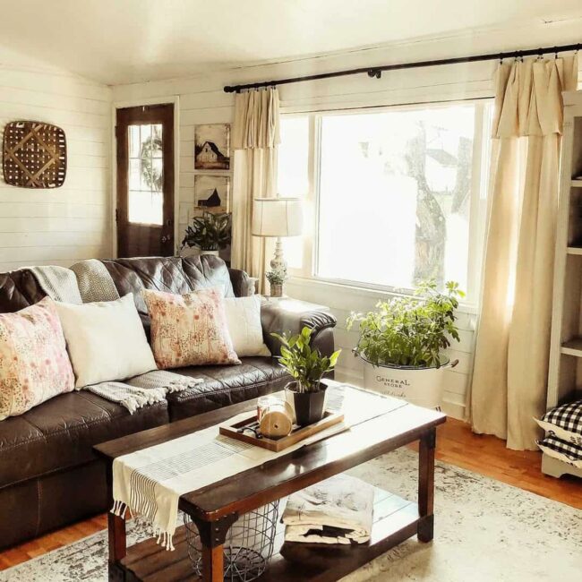 Leather Comfort Meets Wooden Whispers