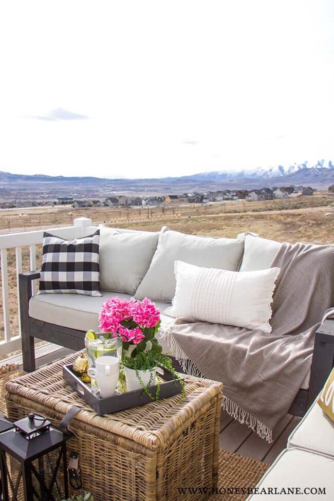 Weathered Wood Patio Comfort Sanctuary