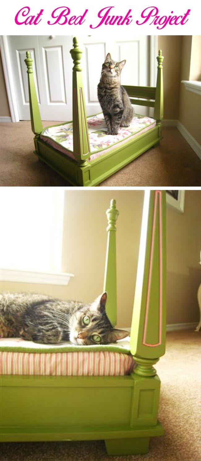 Vintage Table Throne for Cats