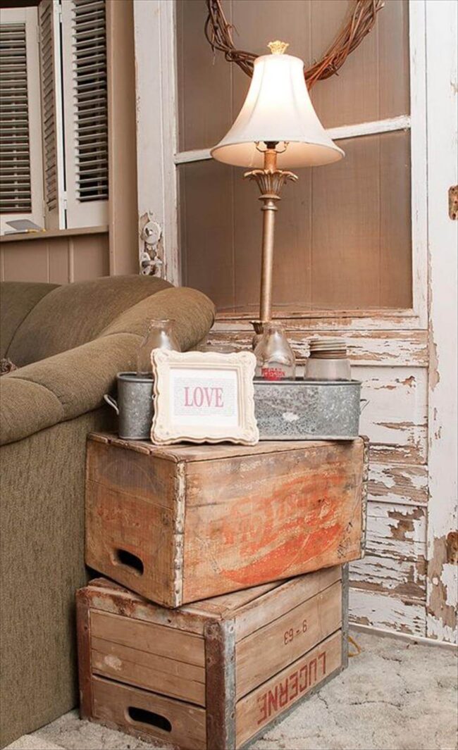 Rustic Crate Nightstand Revolution