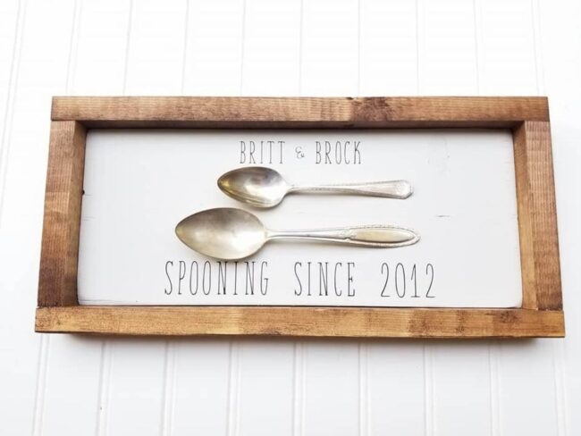 Cuddle Spoon Lovers' Kitchen Art