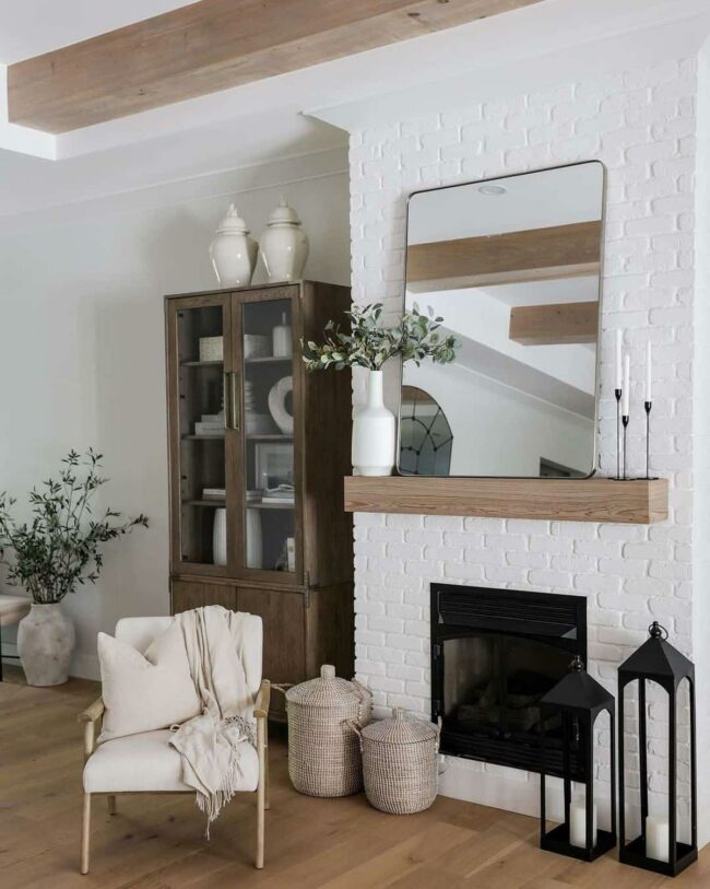 Glass-Framed Wooden Cabinet Storyteller