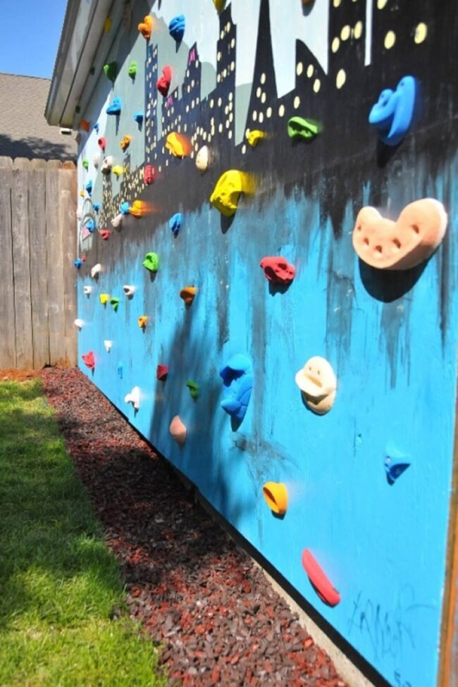 Colorful Mountain Playground Walls