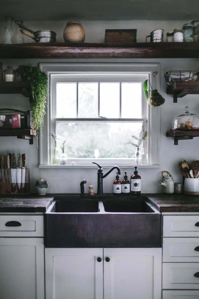 Monochrome Farmhouse Sink Harmony