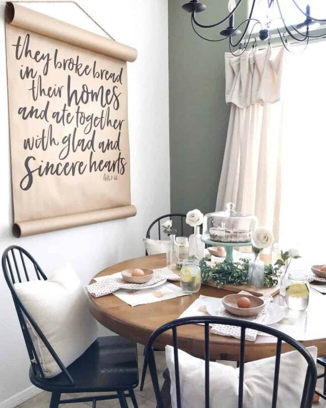Dark Green Wooden Haven Breakfast Nook