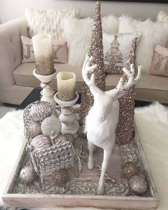 Rose Gold Sparkle Winter Magic