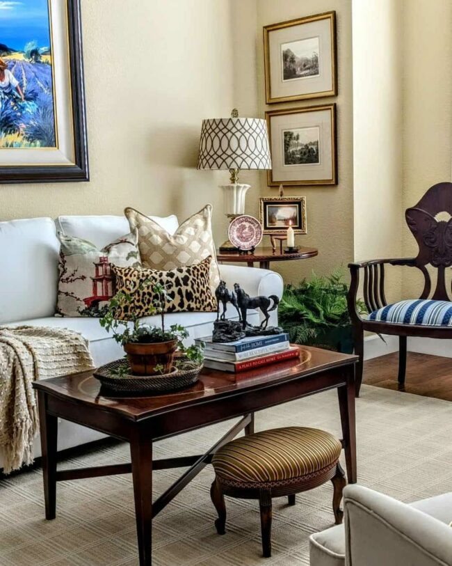 Yellow Walls Cherry Wood Classic Revival