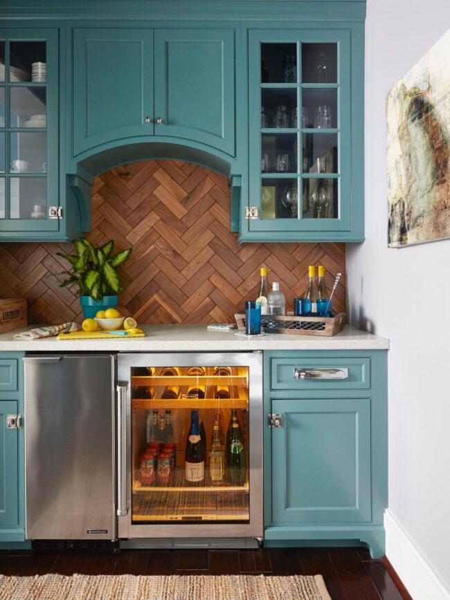 Blue Wood Kitchen Harmony