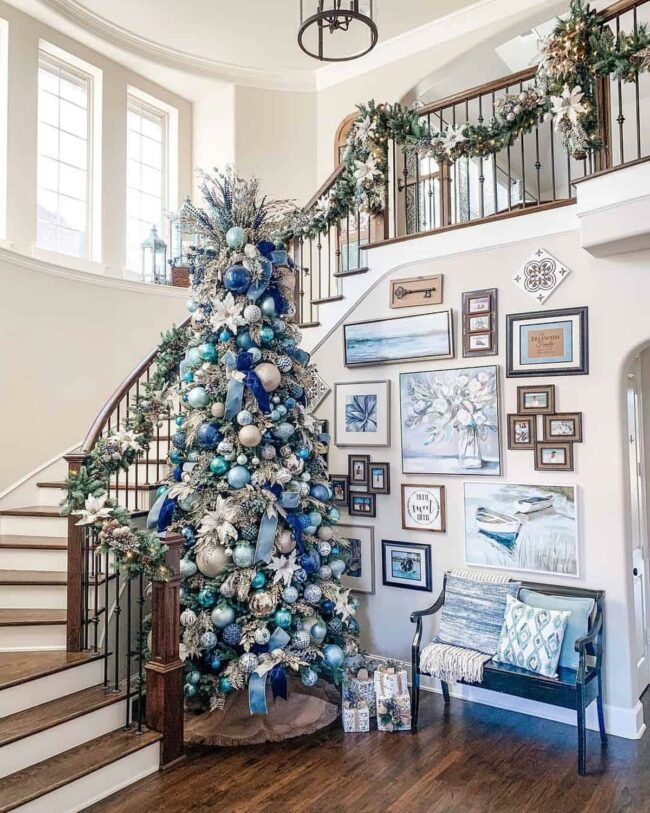 Blue Crystal Christmas Splendor