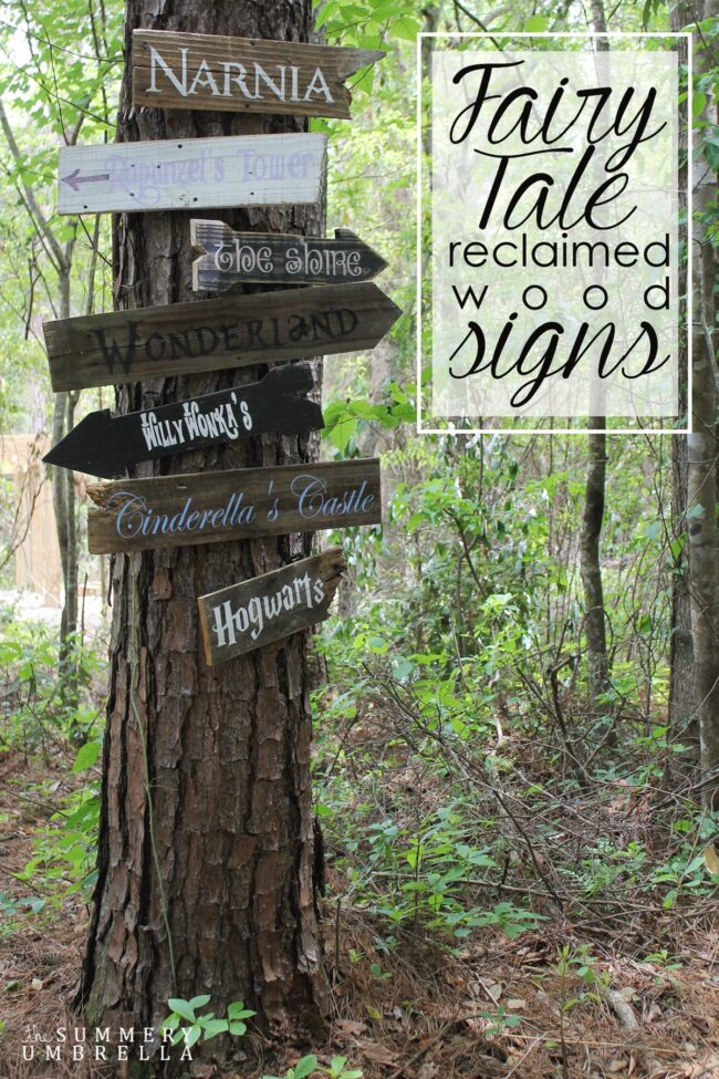 Storybook Signposts: Magical Garden Landmarks