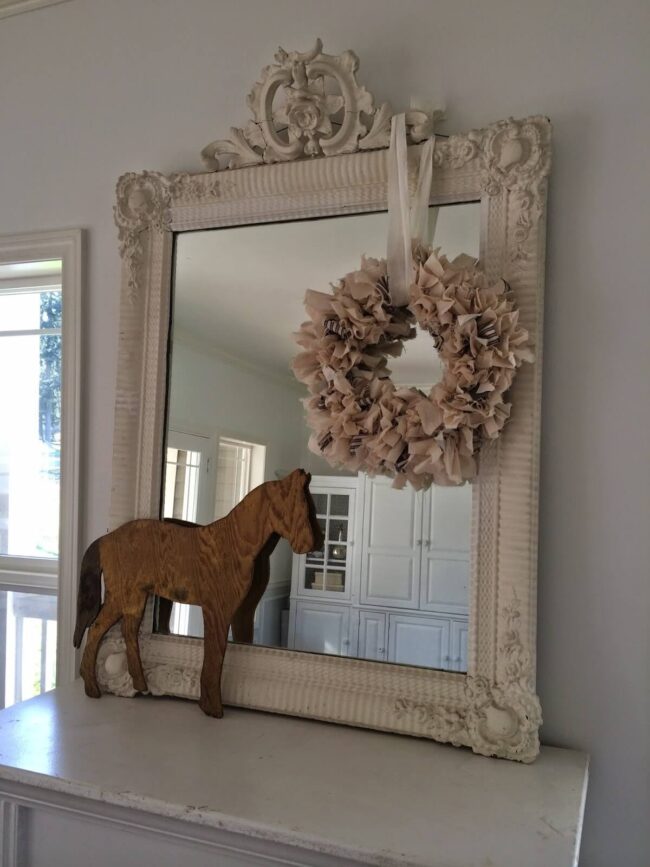 Vintage Mirror: Horse Silhouette Grace