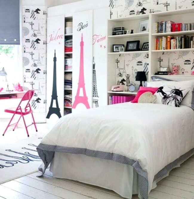 Black Pink Monochrome Dream Bedroom