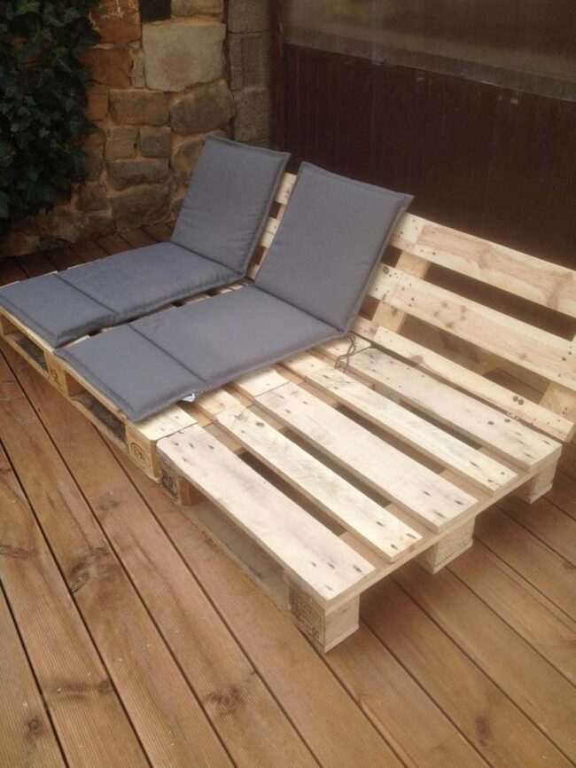 Wooden Pallets Lounging Paradise Outdoors
