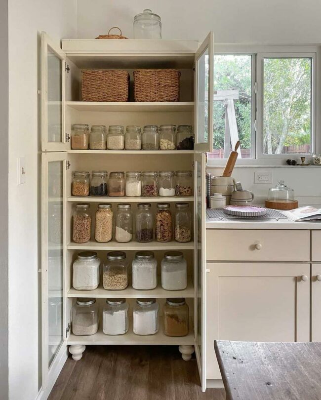 Crisp White Jars Organize Baking Bliss