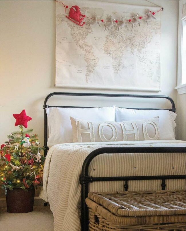 Monochrome Sanctuary with Festive Whispers