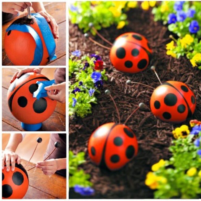 Crimson Ladybug Bowling Ball Charm