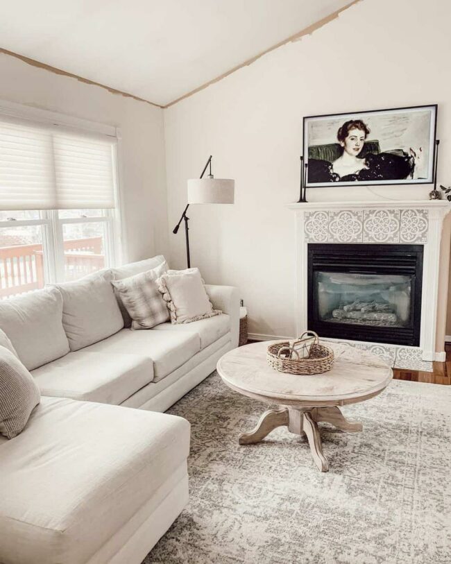 White Vaulted Ceiling Soft Sanctuary