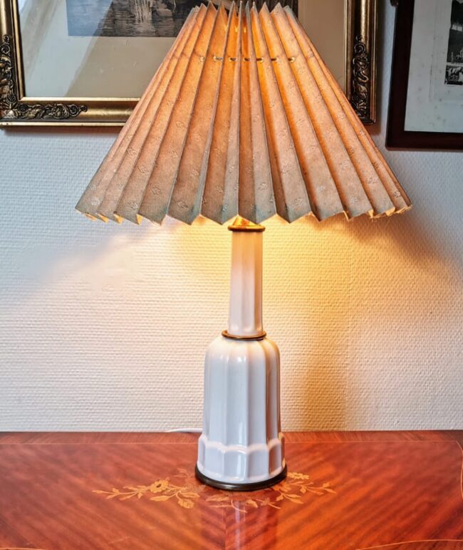 Vintage Accordion Lampshade Elegance