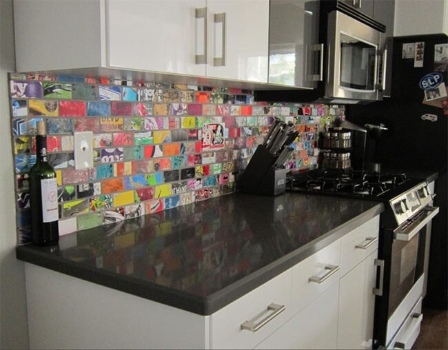 Mosaic Tiles Dance Kitchen Walls