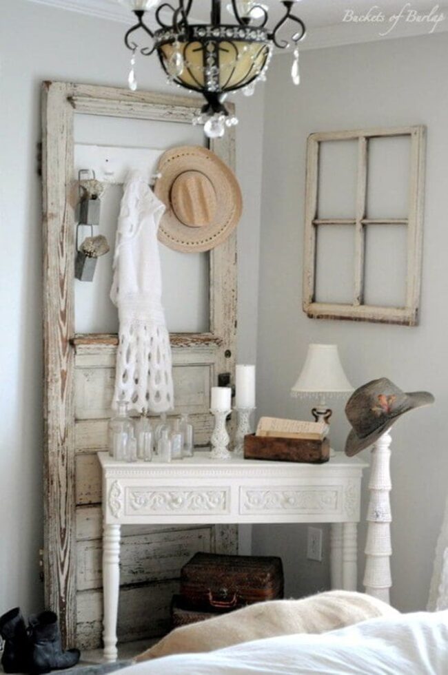 Rustic Reclaimed Wood Entryway Sanctuary
