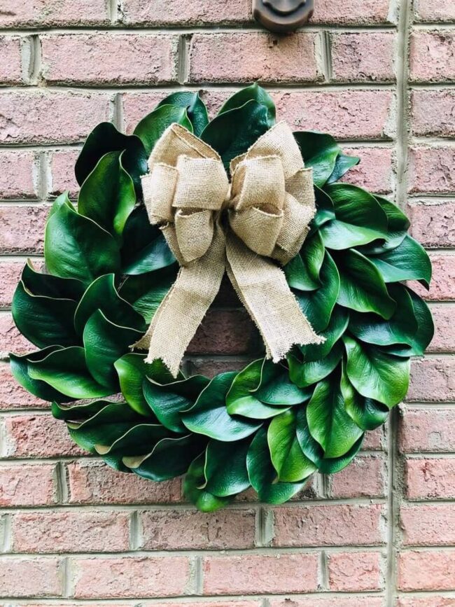 Summer Green Magnolia Wreath