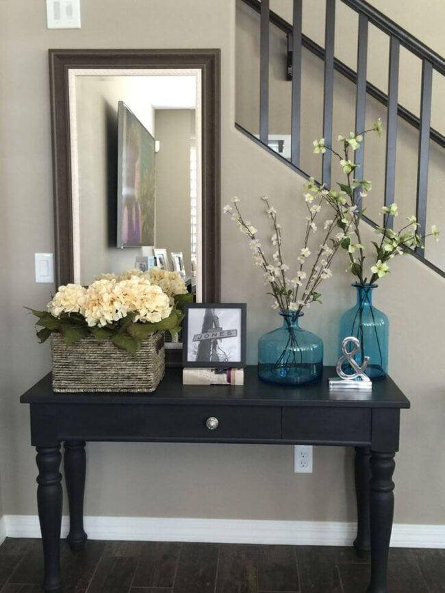 Midnight Black Drawer Table