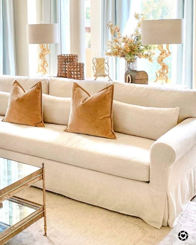 Camel Cushions Cream Sanctuary