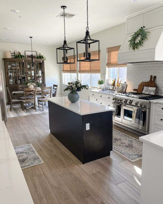 Sunlight White Kitchen Island Harmony