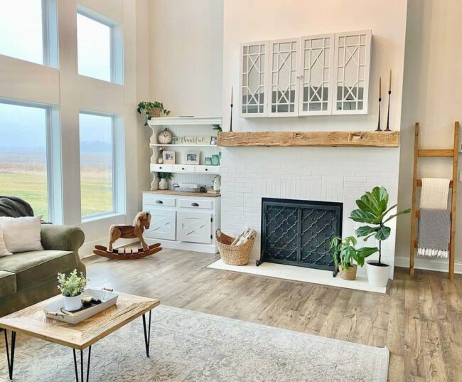 Weathered Wood Floors Illuminate Brightness