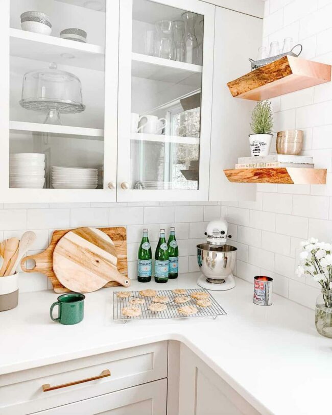 Transparent Shelves Showcase Kitchen Treasures
