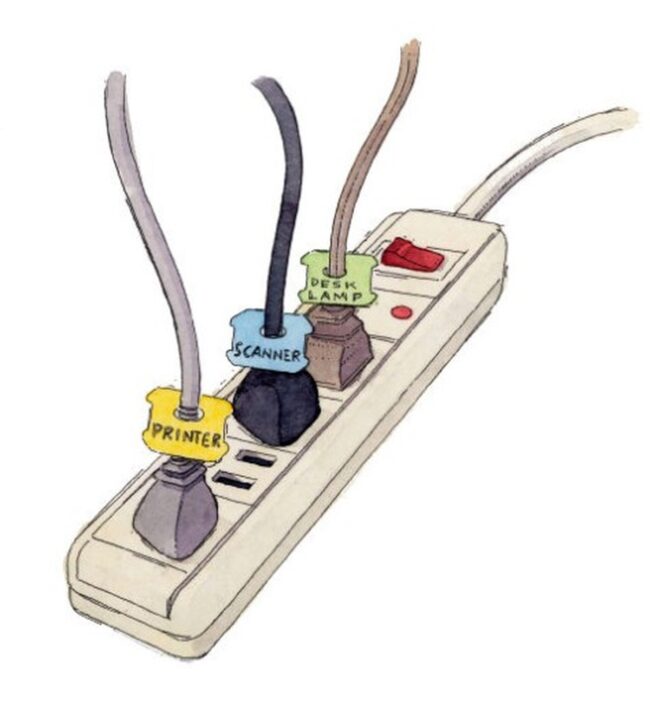Colorful Cord Tags From Bread Clips