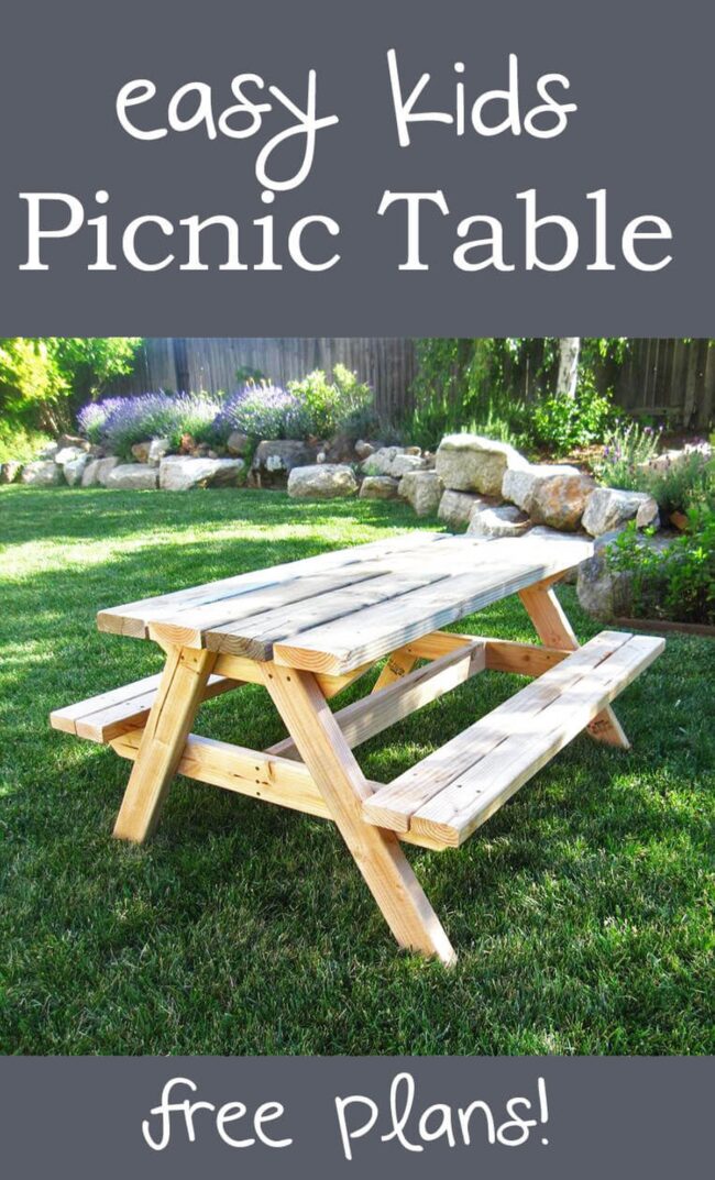 Kids' Rustic Wood Picnic Haven