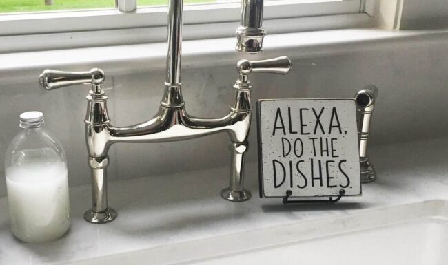 Witty Kitchen Tech Humor Sign
