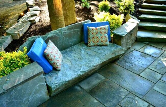 Stone Seating Sanctuary in Green