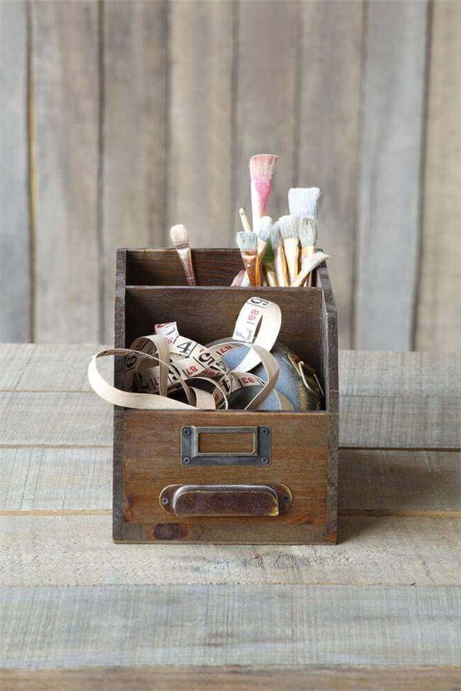 Weathered Wood Charm Organizers