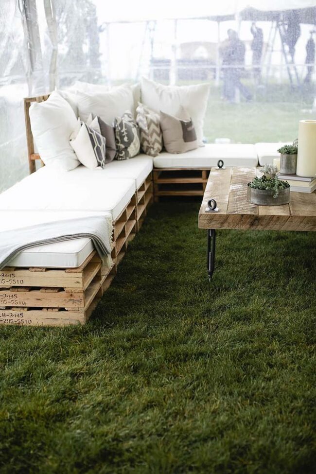 Weathered Wood Pallets Chill Zone