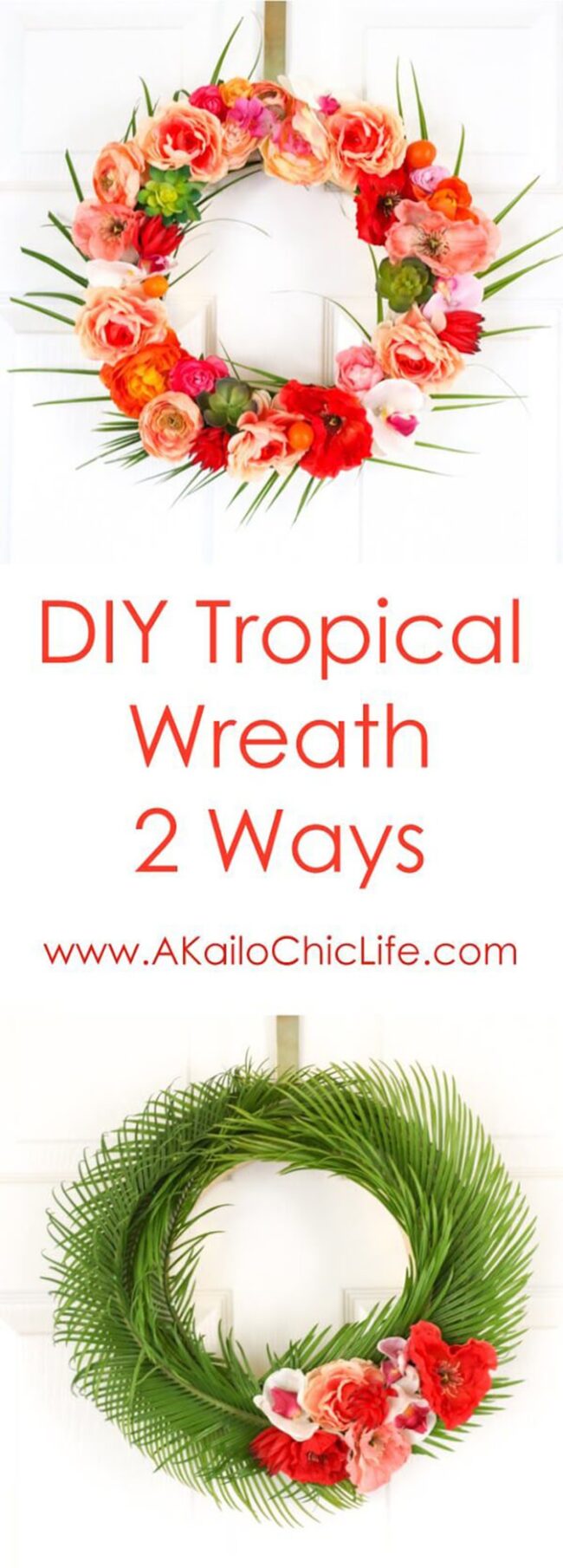 Lush Tropical Double Wreath