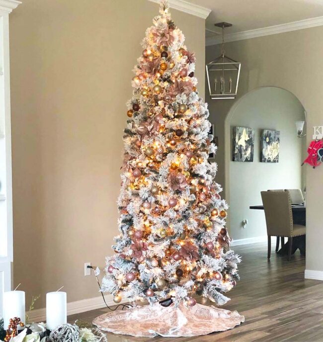 Soft Rose Gold Christmas Shimmer